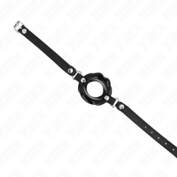 Kink - Bâton Lip 8 Cm Avec Sangle En Cuir Noir 63 X 2 Cm Ajustable 39-58 Cm